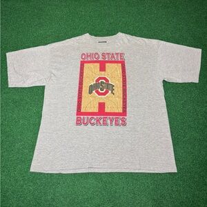 Ohio State Basketball Buckeyes Vintage 90s College XL Baggy 25x30 T Shirt